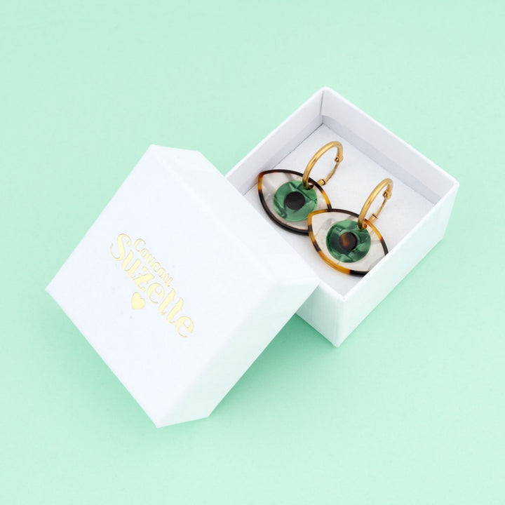 PENDIENTES - Coucou Suzette, Ojos verdes