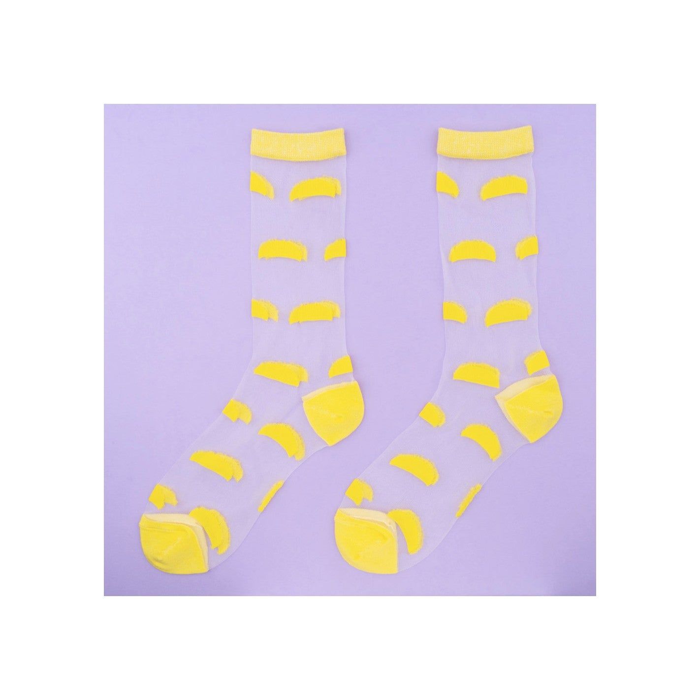 CALCETINES - Coucou Suzette, semicírculo amarillo