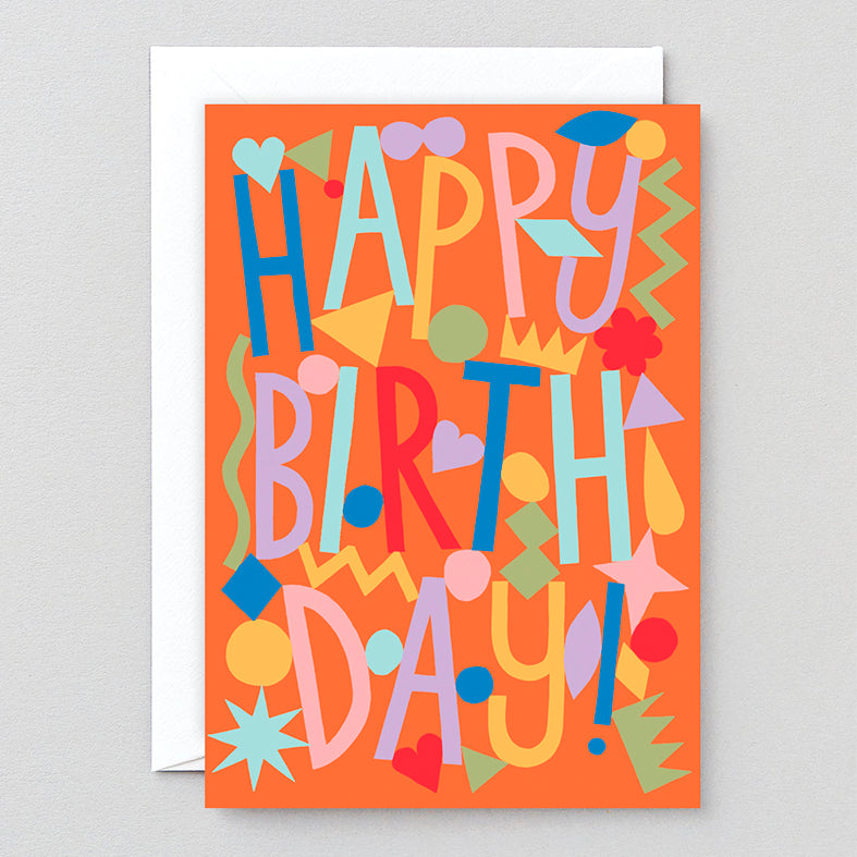 TARJETA FELICITACIÓN - Wrap Magazine, Happy Birthday Embossed