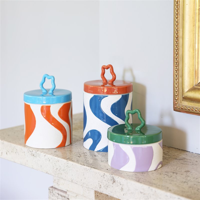 CAJA - & klevering, Liquid naranja azul