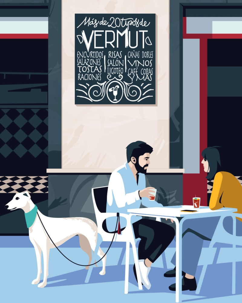 ILUSTRACIÓN A4 - El Chico Llama, La Violeta - Madrid