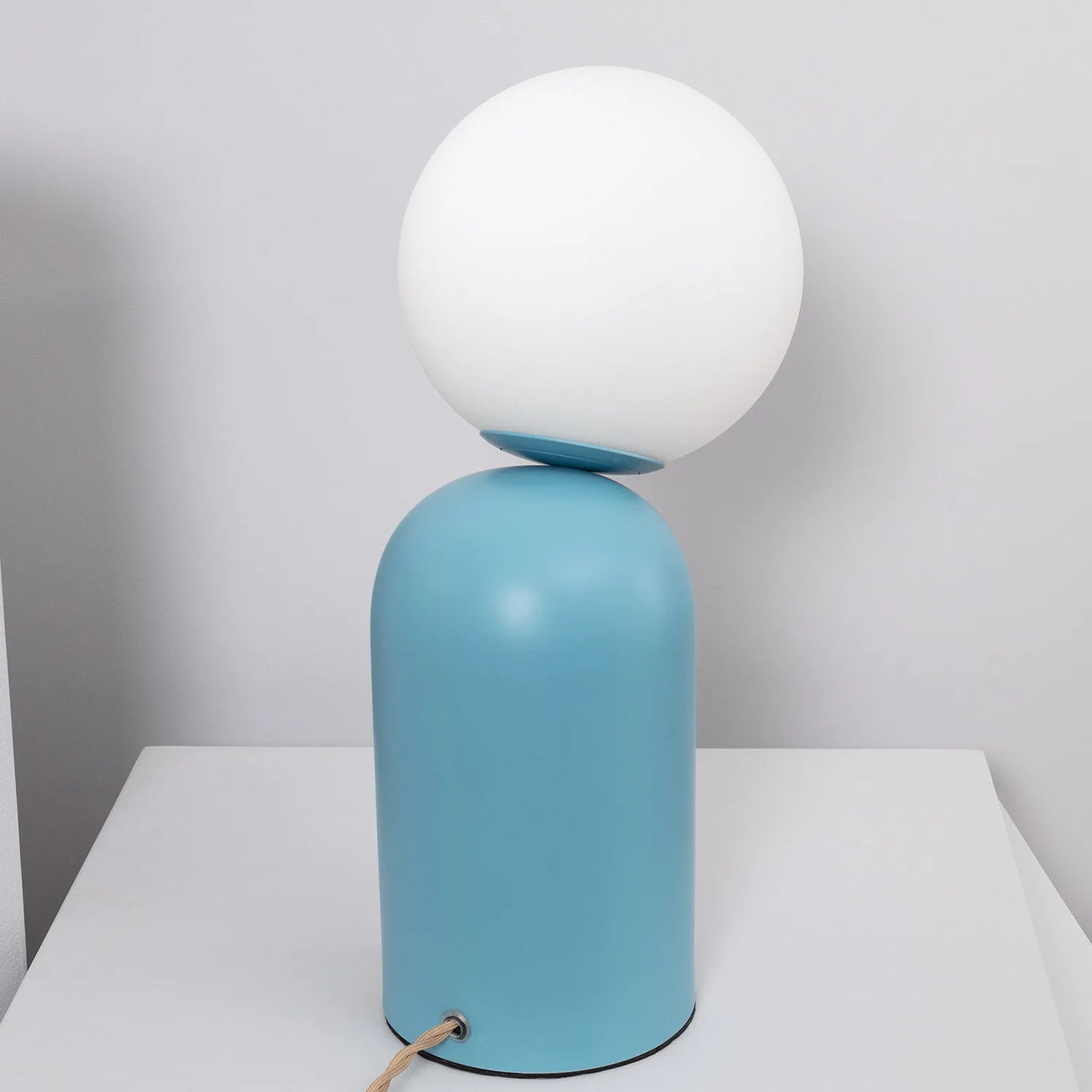 LÁMPARA DE MESA - White line, Eclipse azul