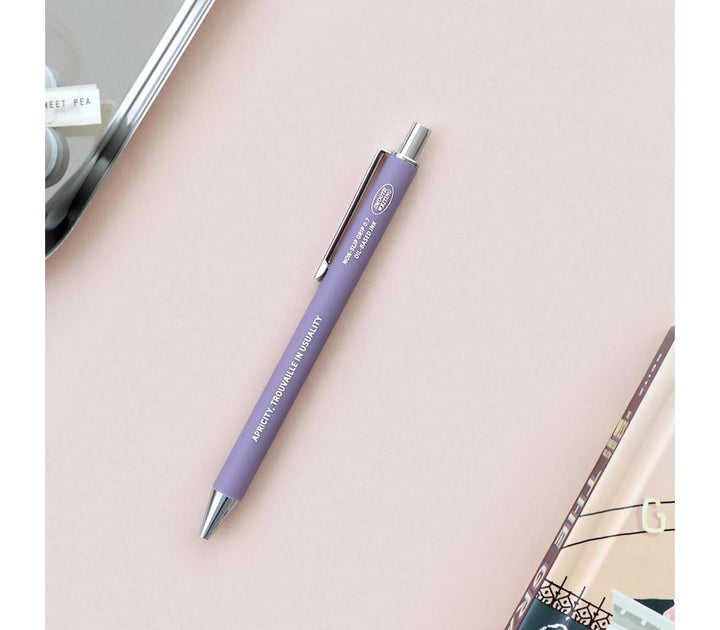 BOLÍGRAFO - Iconic, Non-Slip Smooth BALLPOINT Purple