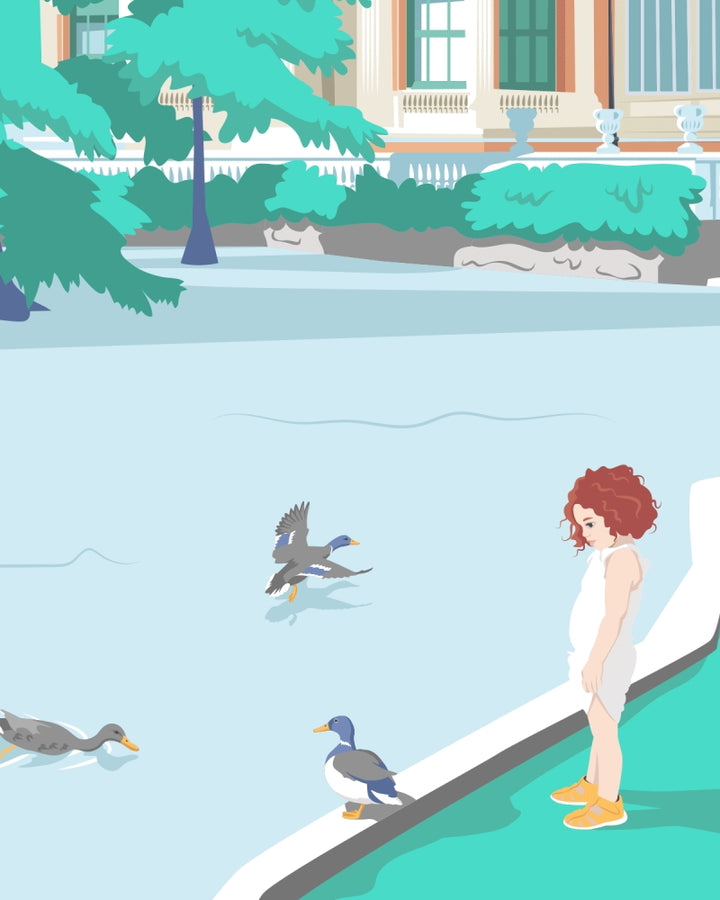 ILUSTRACIÓN - El Chico Llama, Palacio de Cristal - Madrid