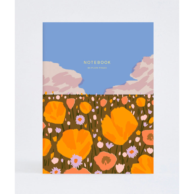 NOTEBOOK - Wrap Magazine, Poppy Field