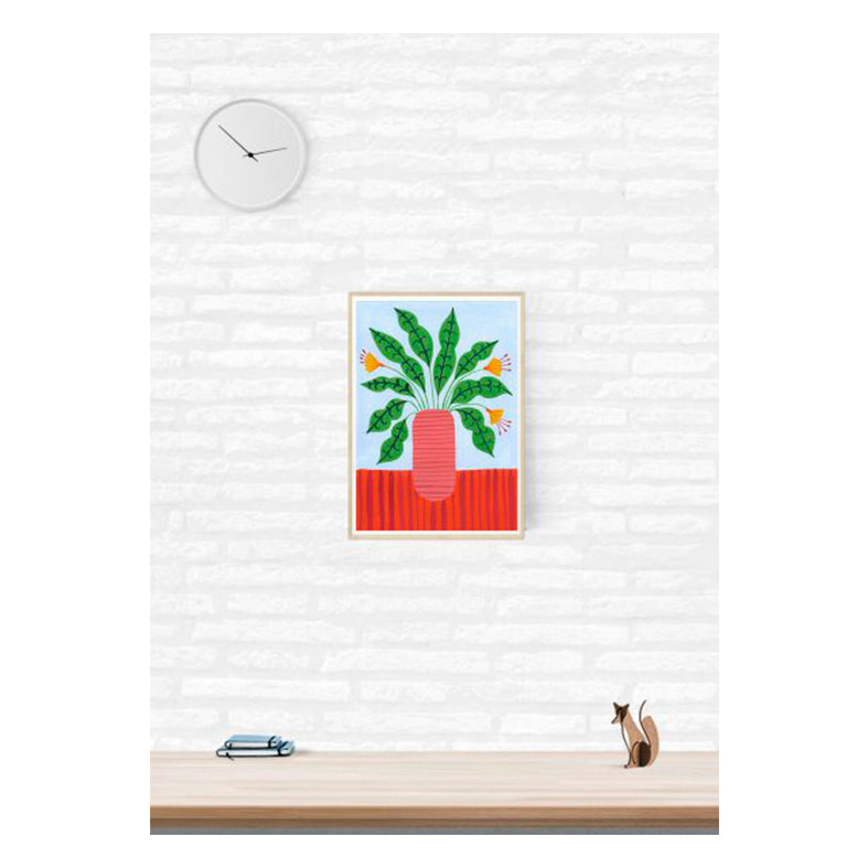 ILUSTRACIÓN - Agathe Singer, Plant on red