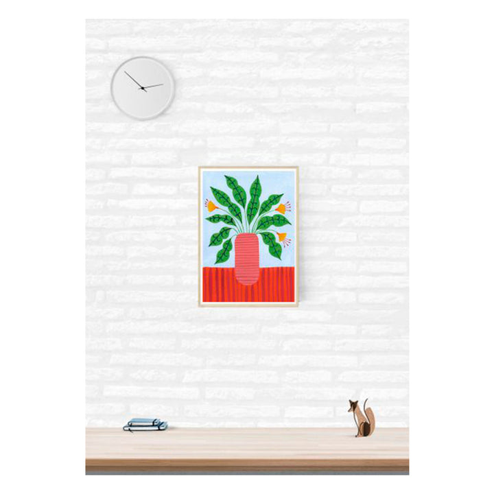 ILUSTRACIÓN - Agathe Singer, Plant on red