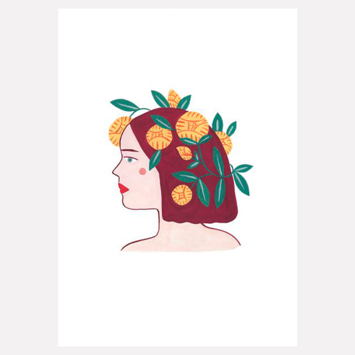 ILUSTRACIÓN - Agathe Singer, Girl yellow flowers
