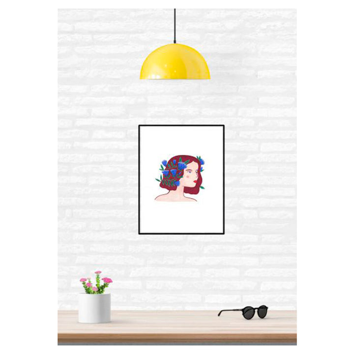 ILUSTRACIÓN - Agathe Singer, Girl blue flowers