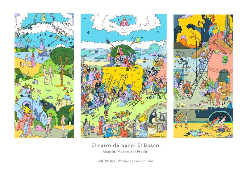 ILUSTRACIÓN A3 - Sopas con hondas, El carro del heno