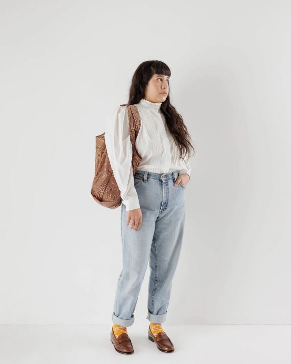 TOTE BAG - Baggu, Trippy Swirl Salmon