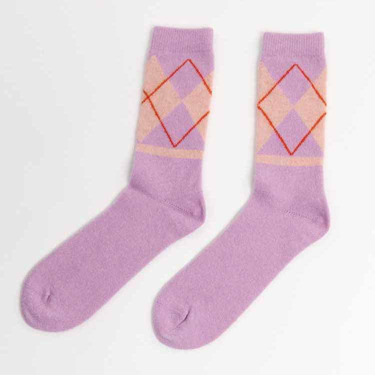 CALCETINES - Suite13Lab, Argyle Wool Lilac