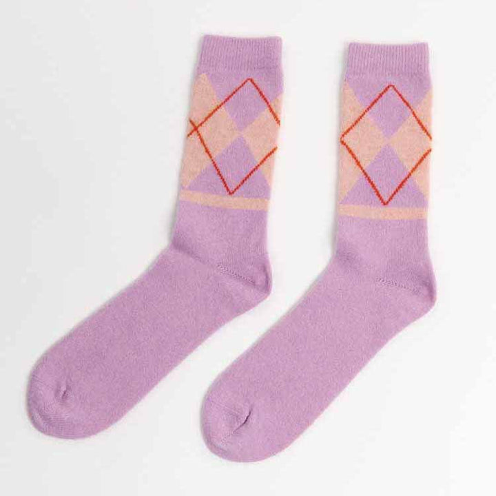 CALCETINES - Suite13Lab, Argyle Wool Lilac