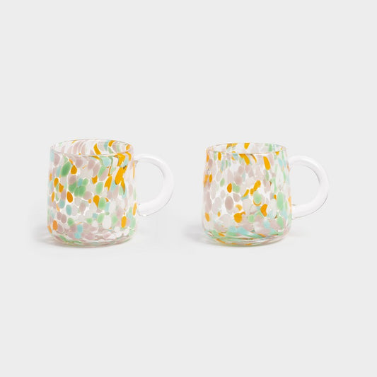 SET 2 TAZAS - & Klevering, Stipple Naranja