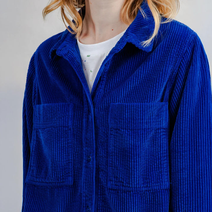 CAMISA - Brava Fabrics, Boxy de Pana Azul