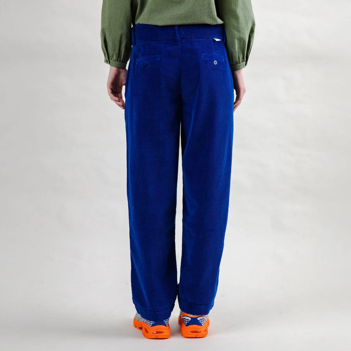 PANTALÓN - Brava Fabrics, Pana Plisados Azul Klein