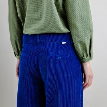 PANTALÓN - Brava Fabrics, Pana Plisados Azul Klein