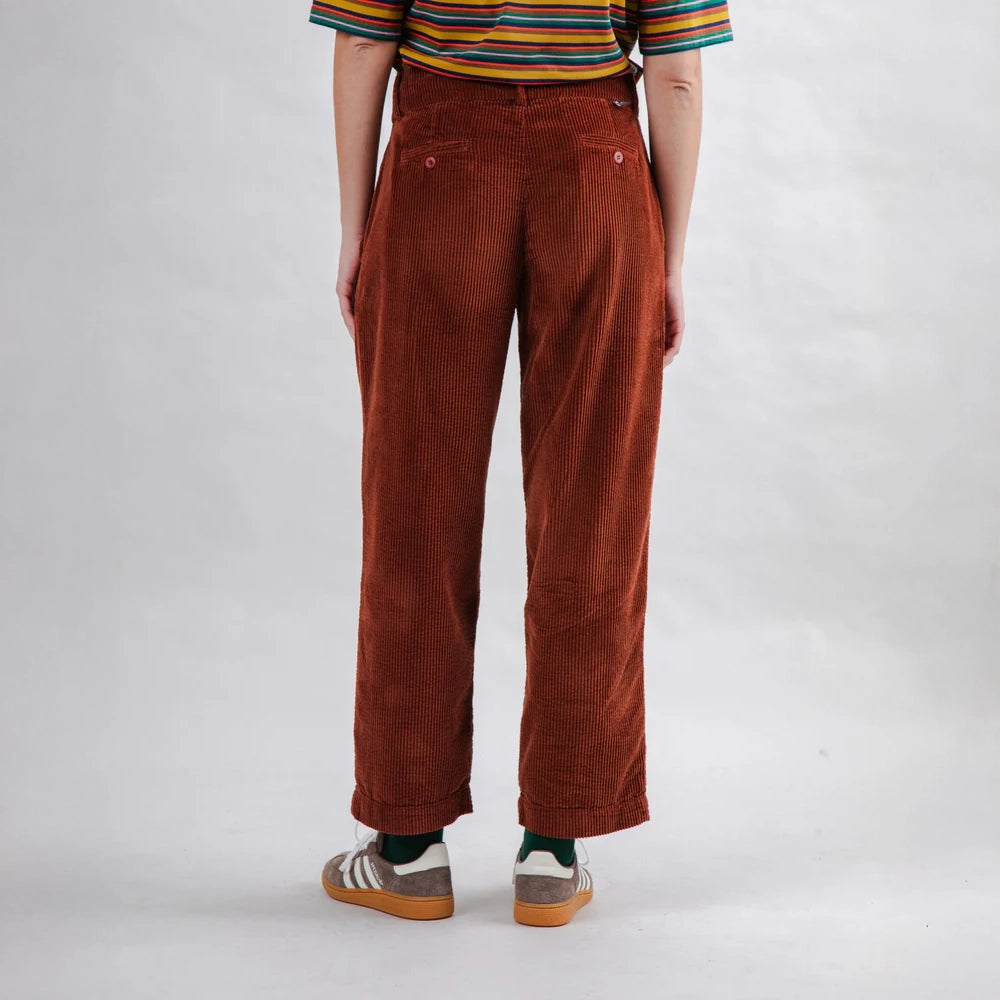 PANTALÓN - Brava Fabrics, Pana Plisados Cobre