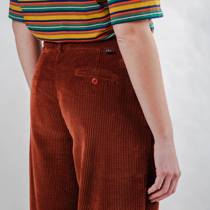 PANTALÓN - Brava Fabrics, Pana Plisados Cobre