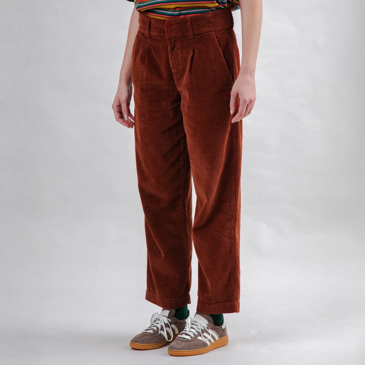 PANTALÓN - Brava Fabrics, Pana Plisados Cobre