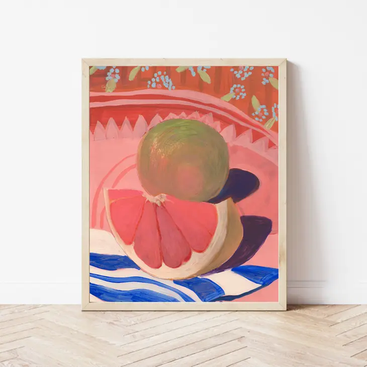 ILUSTRACIÓN - El Baker, Grapefruit Still Life Print