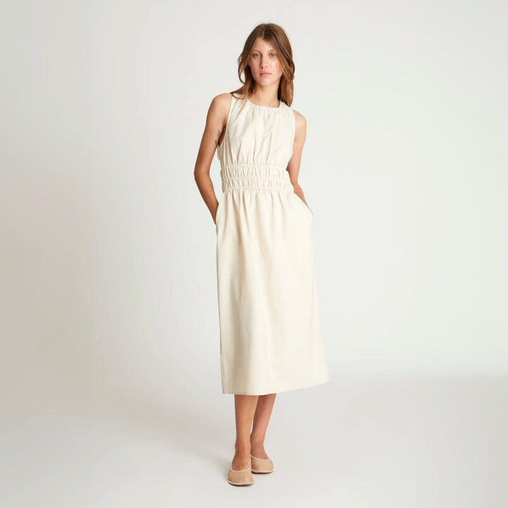 VESTIDO - Wild Pony, Midi Lino Blanco