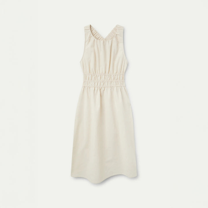 VESTIDO - Wild Pony, Midi Lino Blanco