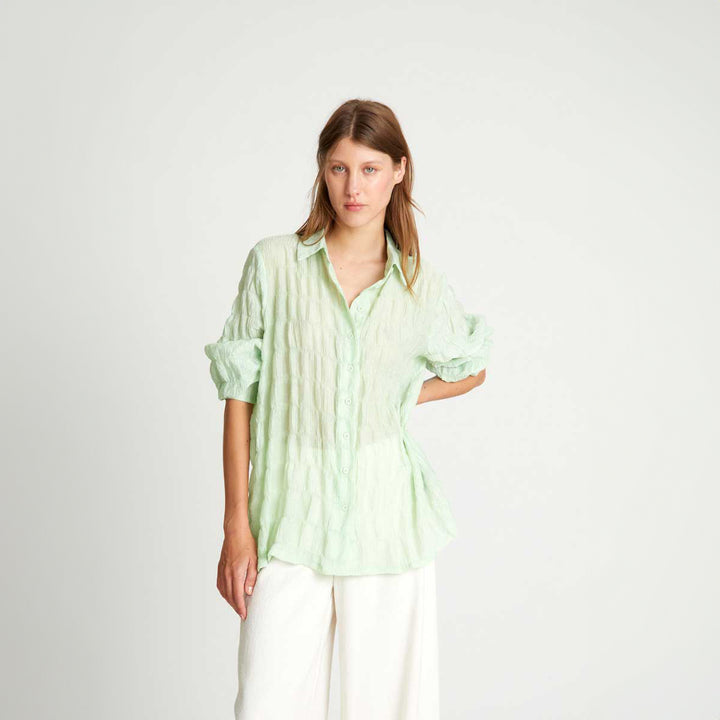 CAMISA - Wild Pony, Textura Verde