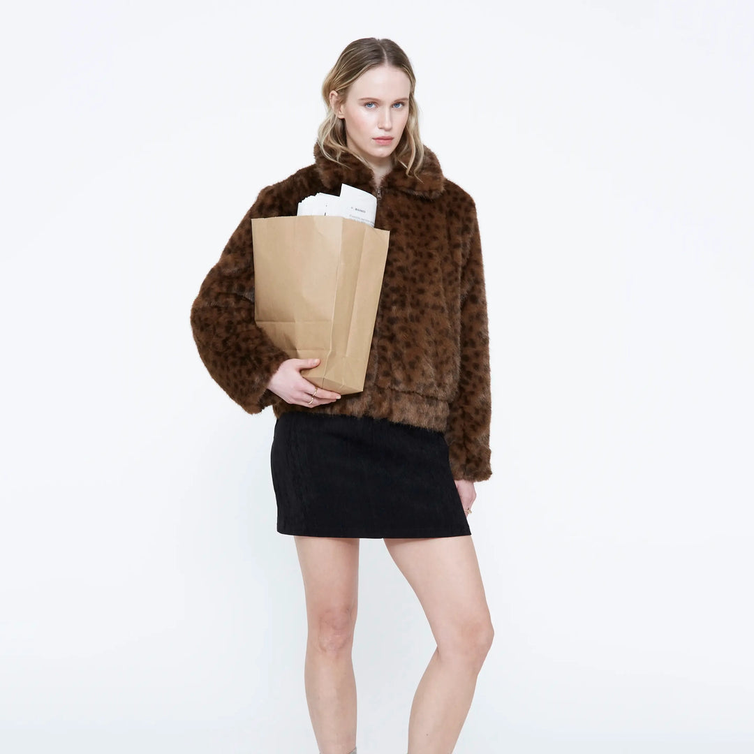 ABRIGO - Wild Pony, Corto efecto leopard