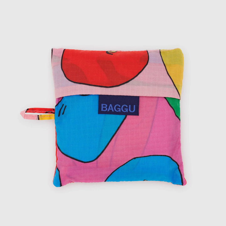 TOTE BAG - Baggu, Light Pink Apples & Bananas