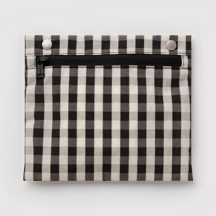 BORSA - Baggu, Blurred Gingham Brown Everyday Cloud Bag