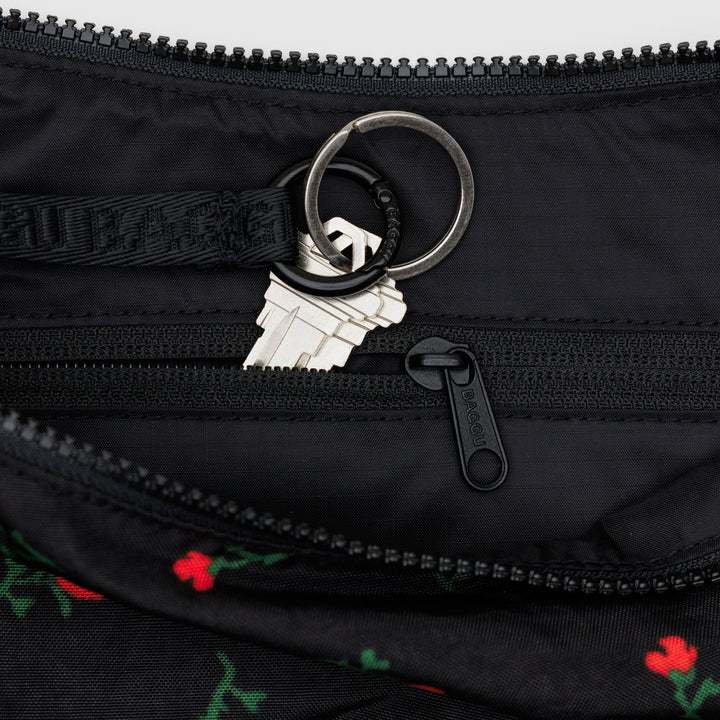 BOLSO - Baggu, Wildflowers Medium Nylon Crescent