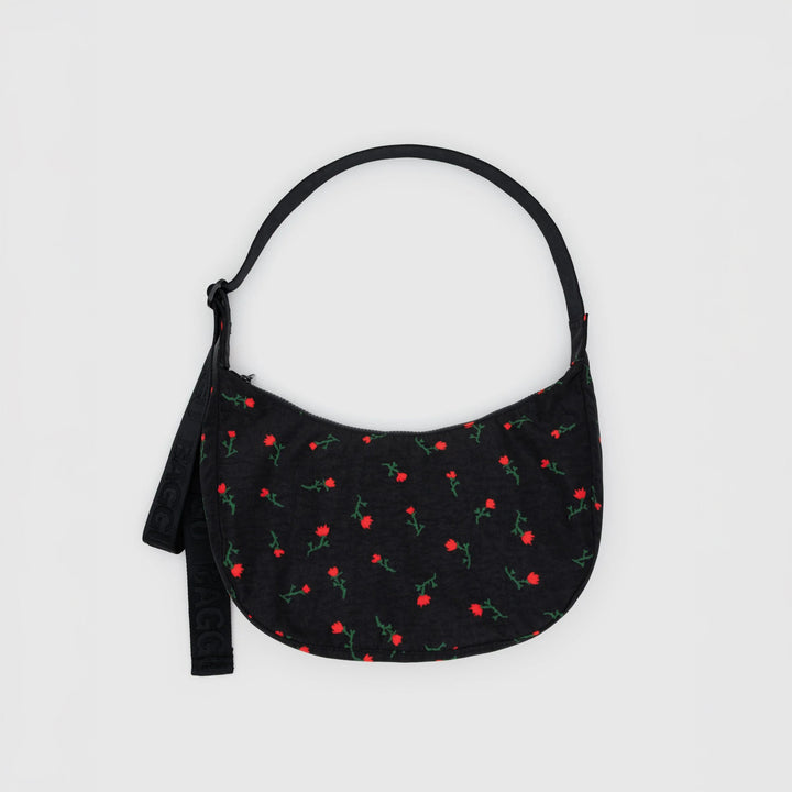 BOLSO - Baggu, Wildflowers Medium Nylon Crescent