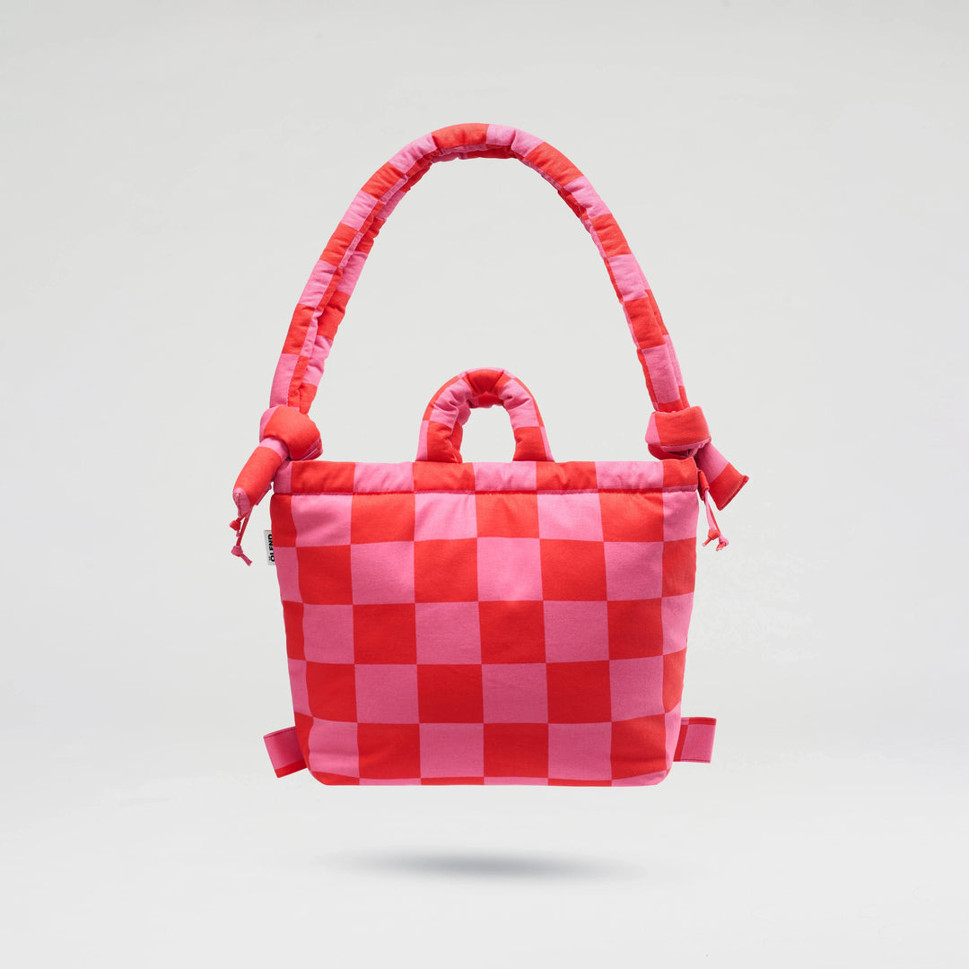 BOLSO - Ölend, Ona Soft Bag Check Red + Pink