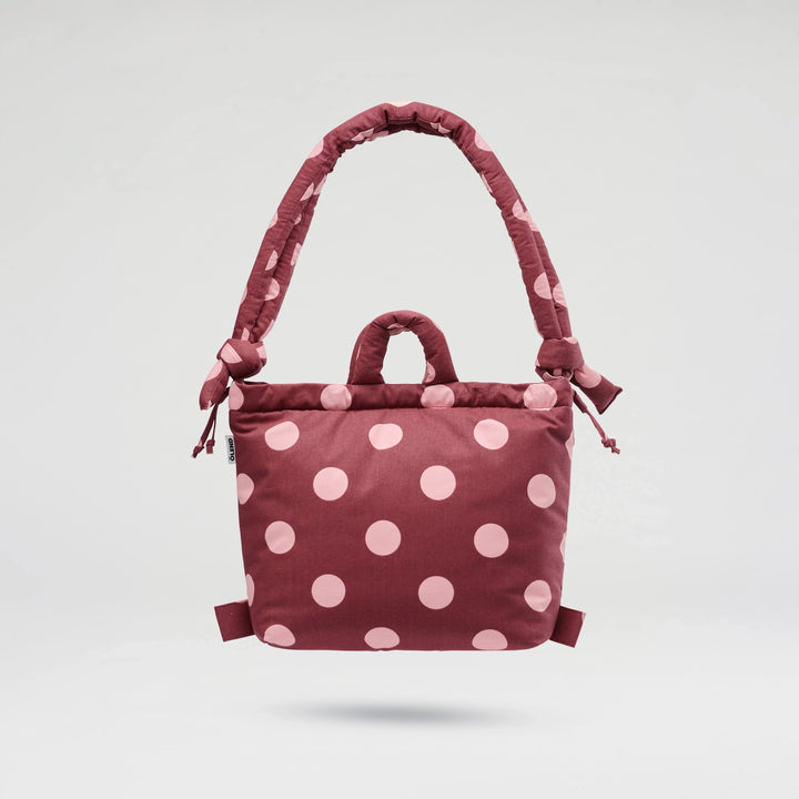 BOLSO - Ölend, Ona Soft Bag Dots Pale pink + Cherry red