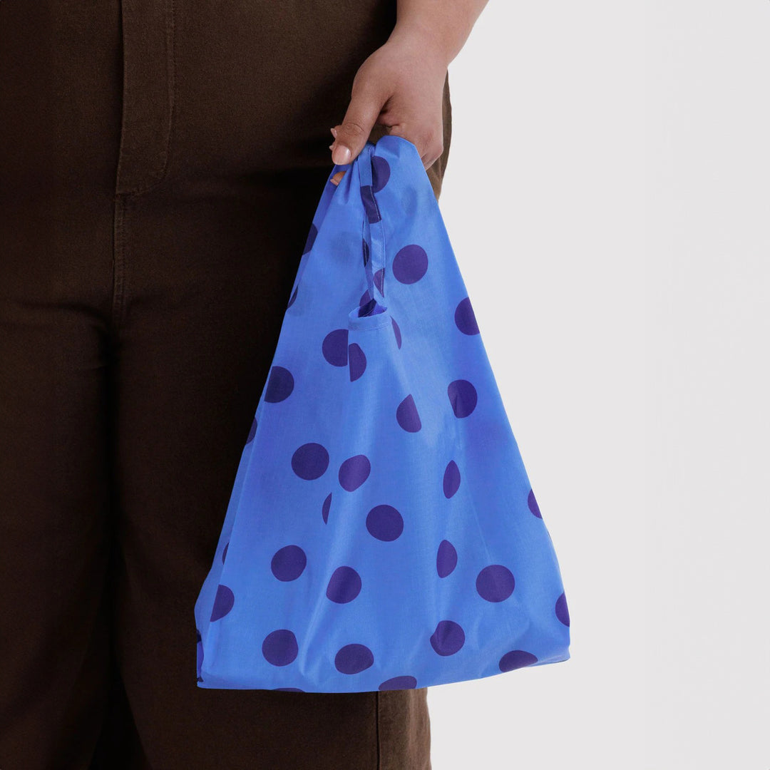 TOTE BAG - Baggu, Blue Polka Dot Baby Baggu