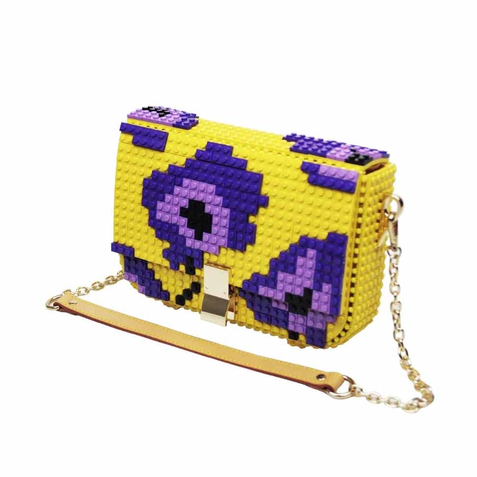 BOLSO - Bag & Block, Flower Tapestry Amarillo M