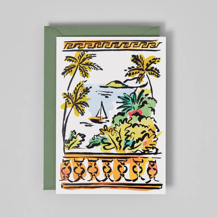 TARJETA FELICITACIÓN - Wrap Magazine, Balcony View