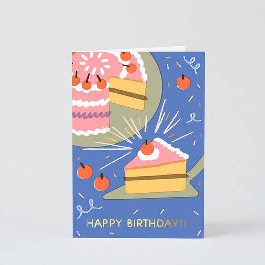 TARJETA FELICITACIÓN - Wrap Magazine, Birthday Slice