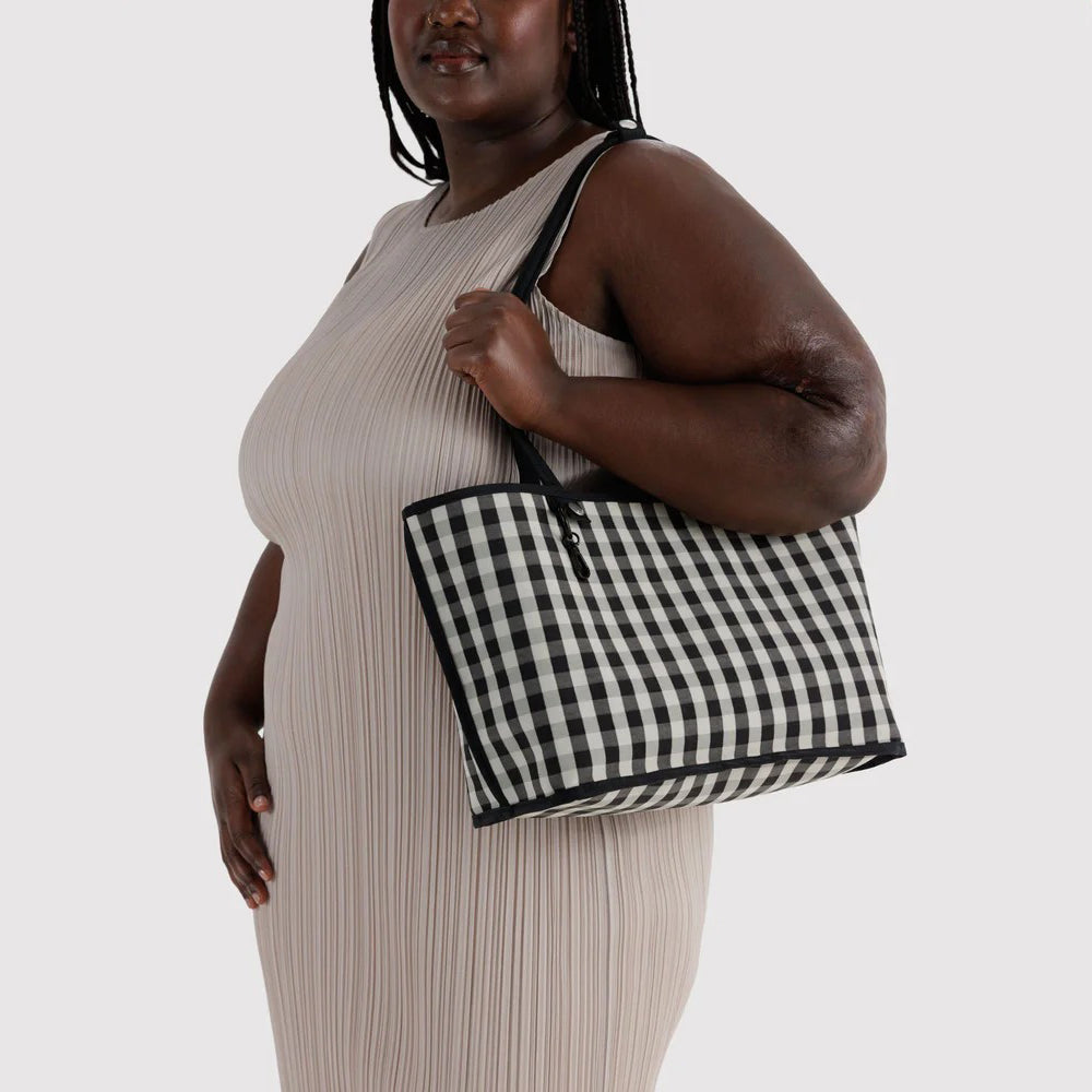 BOLSO - Baggu, Black Mix Medium Nylon Reversible Tote