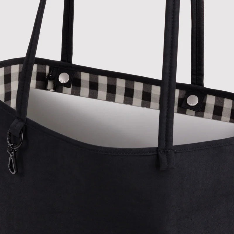 BOLSO - Baggu, Black Mix Medium Nylon Reversible Tote