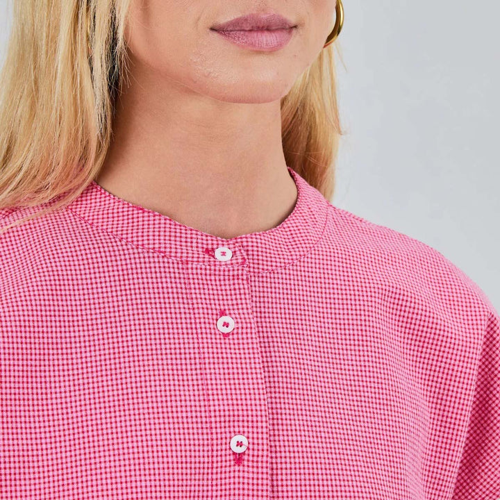 BLUSA - Brava Fabrics, Checks Sin Mangas Rosa