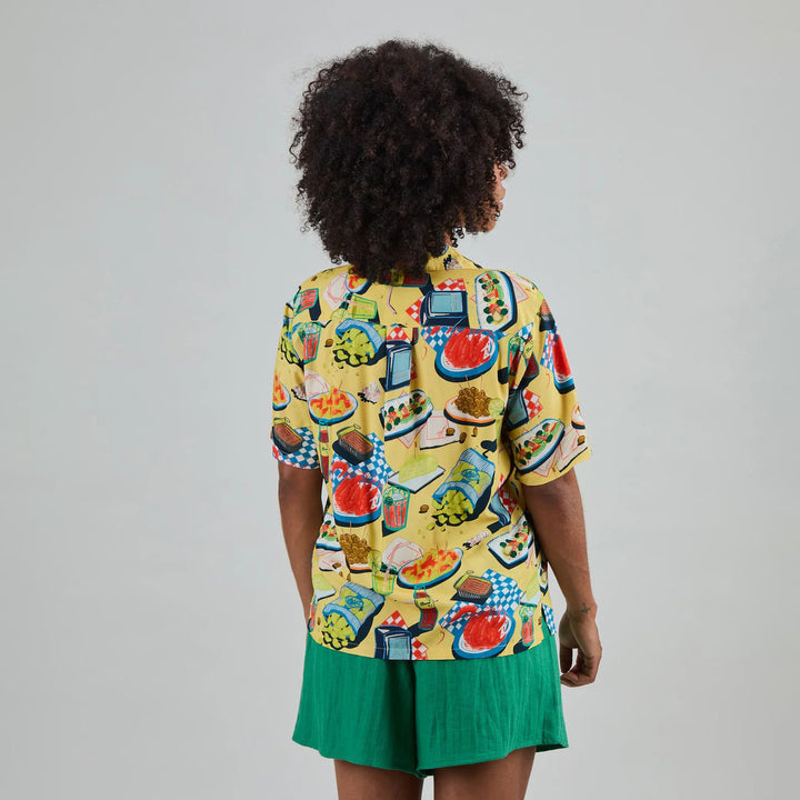 BLUSA - Brava Fabrics, Chiringuito Aloha Amarilla