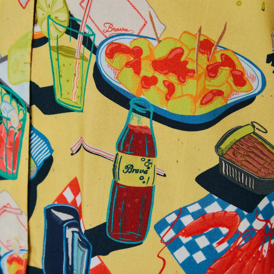 BLUSA - Brava Fabrics, Chiringuito Aloha Amarilla