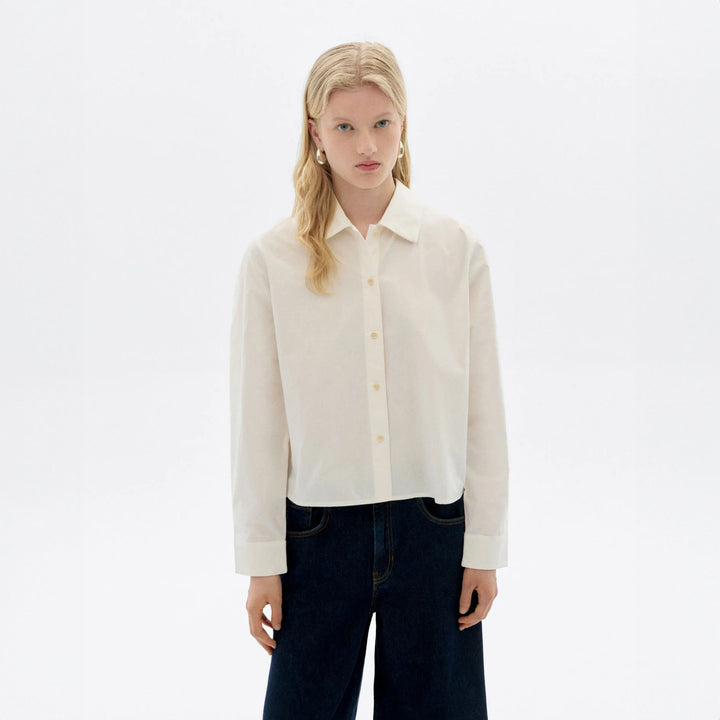 BLUSA - Thinking Mu, Duna blanca popelín