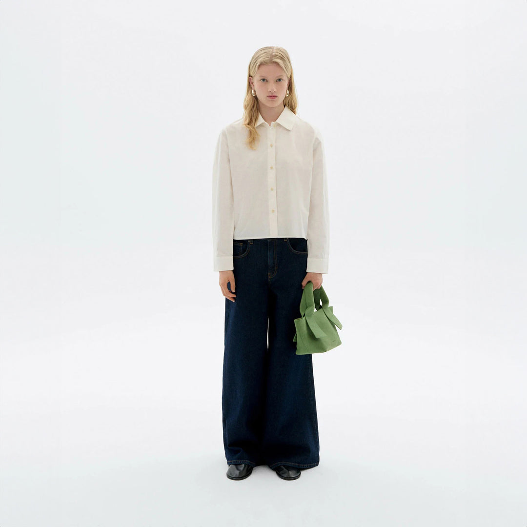 BLUSA - Thinking Mu, Duna blanca popelín