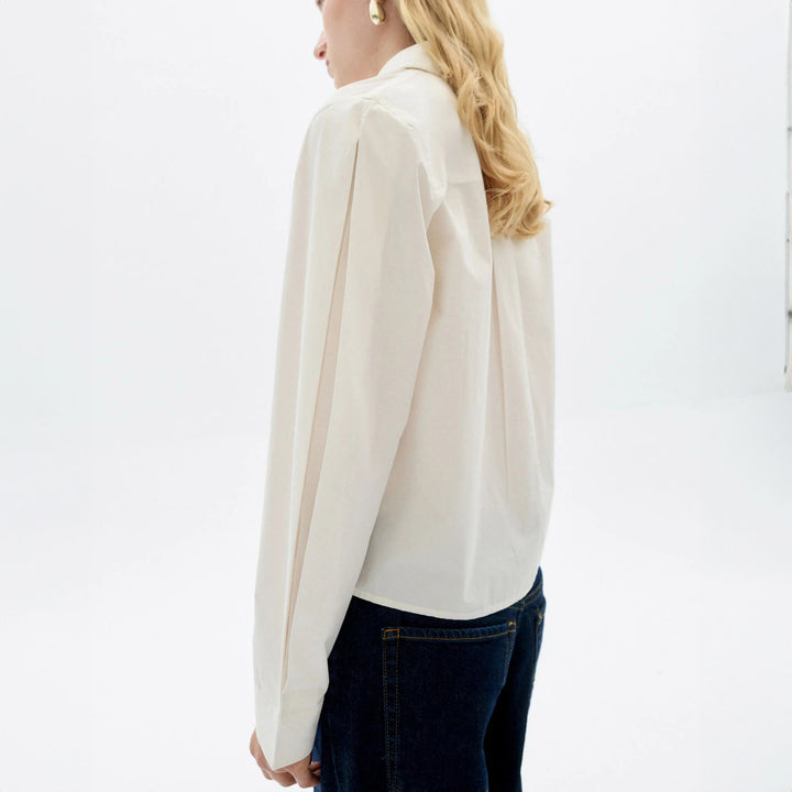 BLUSA - Thinking Mu, Duna blanca popelín