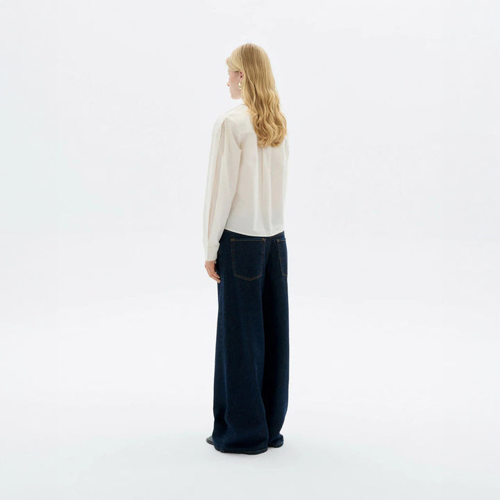 BLUSA - Thinking Mu, Duna blanca popelín
