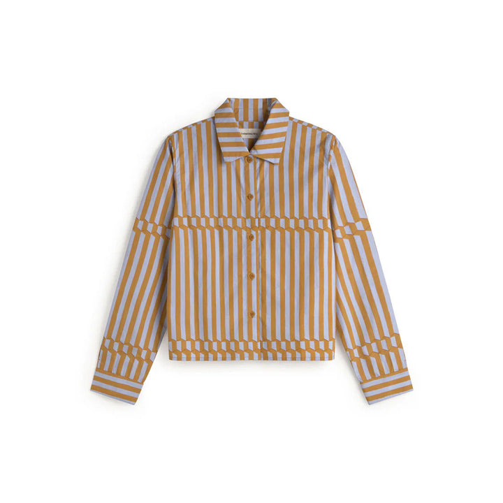 BLUSA - Thinking Mu, Duna popelín rayas Esqué