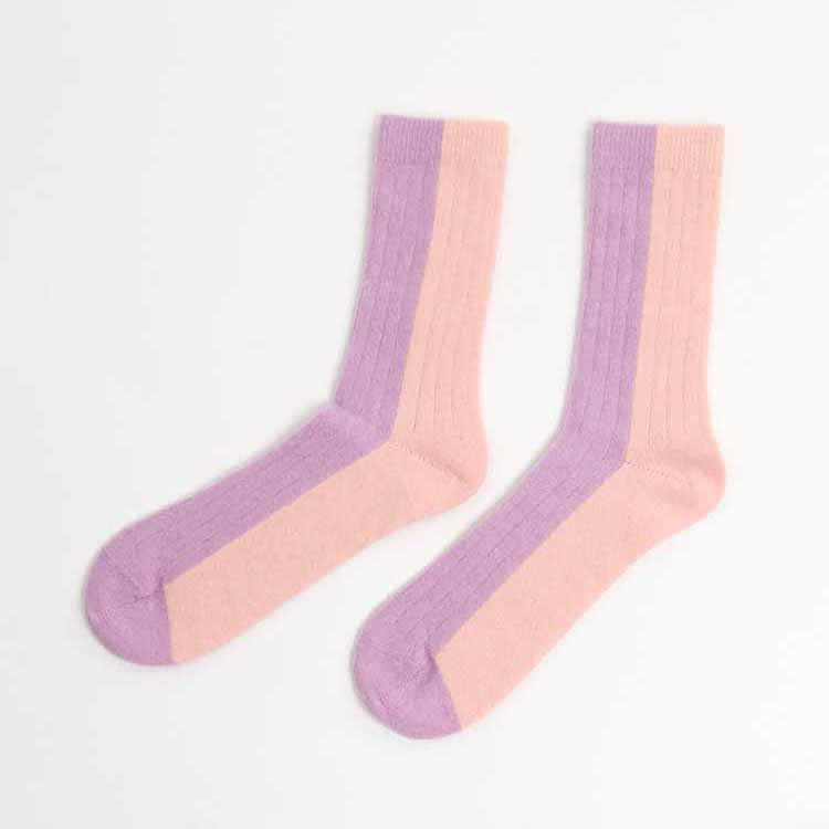 CALCETINES - Suite13Lab, Bicolor Wool Peach